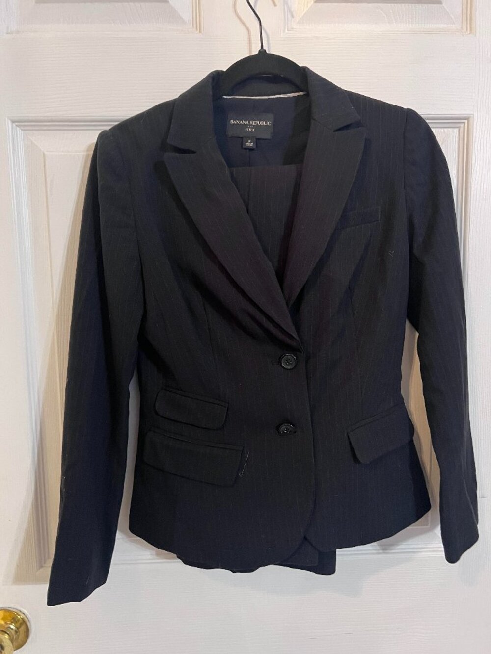 Y2K Black Banana Republic 3‑Piece Power Suit — Size 2P